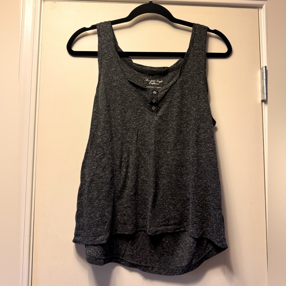 American Eagle Women's Gray Tank Top